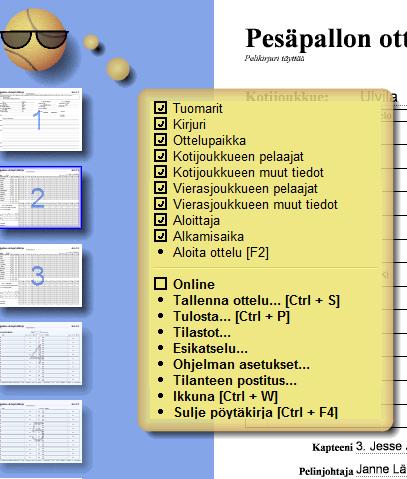 27 Kun aloittaja ja alkamisaika on tallennettu, voidaan aurinkolasipäisen