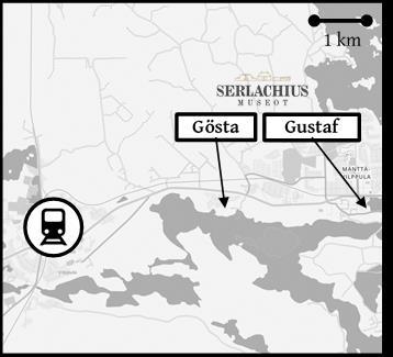 Mänttä-Vilppulan taidemuseot Mänttä-Vilppulassa sijaitsevien Serlachiusmuseoiden, Göstän ja Gustafin, vuosittainen kävijämäärä on yhteensä yli 100 000 vierasta.