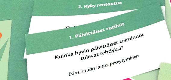 Meidän perhe Vahvuuskortit: Perheellä on käytössä vahvuuskortit (esim.