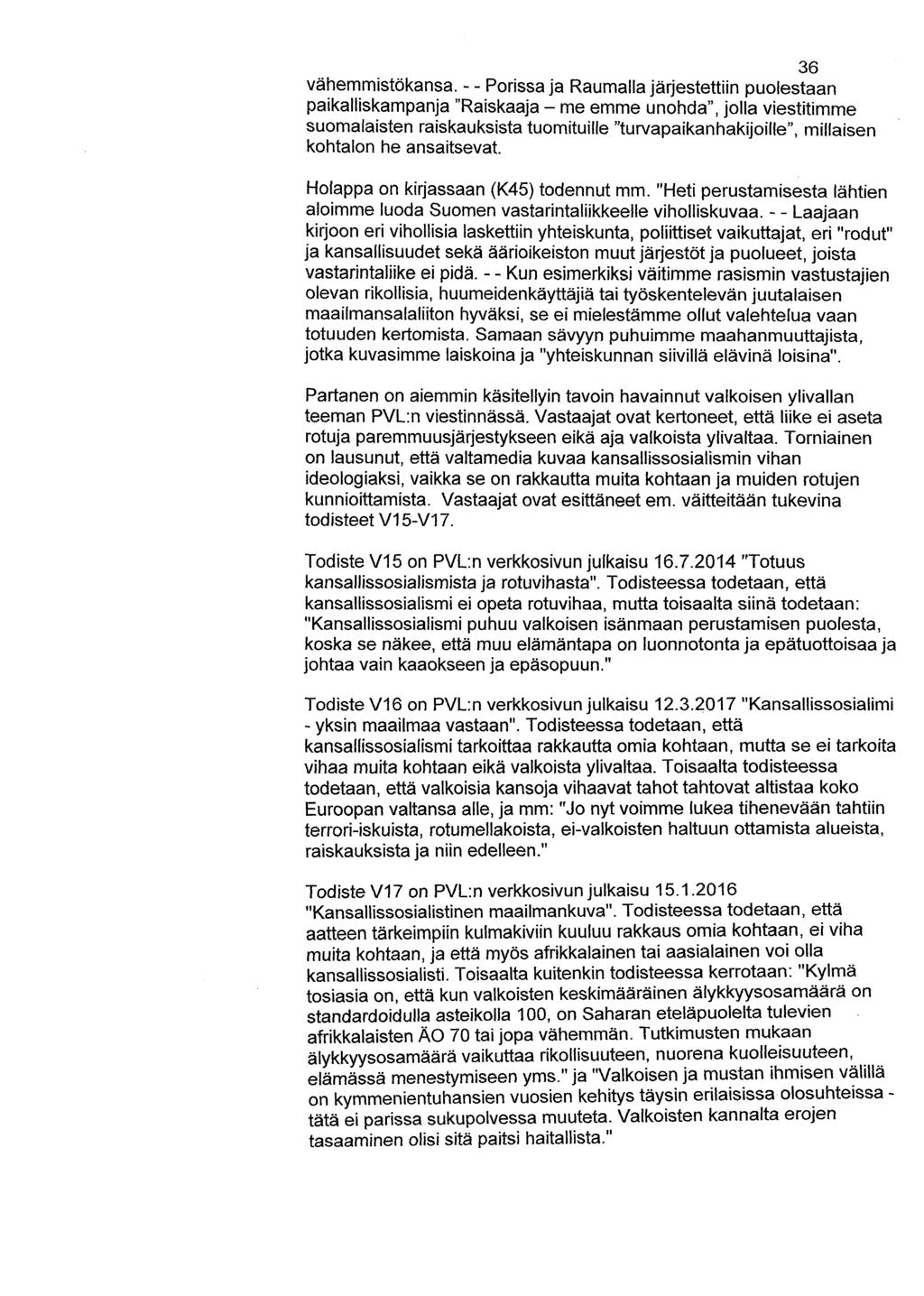 36 vähemmistökansa.