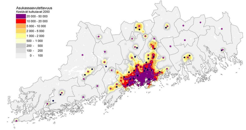 Kaupan laatu Kaupan palvelurakenteen tasapainoinen kehitys on huomioitu osoittamalla kaupan alueille enimmäismitoituksen lisäksi myös saavutettavuuden ja maankäyttö- ja rakennuslain