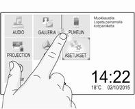 Aloitusvalikon kohteiden siirtäminen Muokkaustila sulkeutuu automaattisesti, kun 30 sekuntiin ei tehdä mitään.