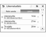 m-symboli tulee näyttöön. Laske reitti uudelleen ilman vastaavaa reitin osuutta valitsemalla m. Reitti muutetaan.