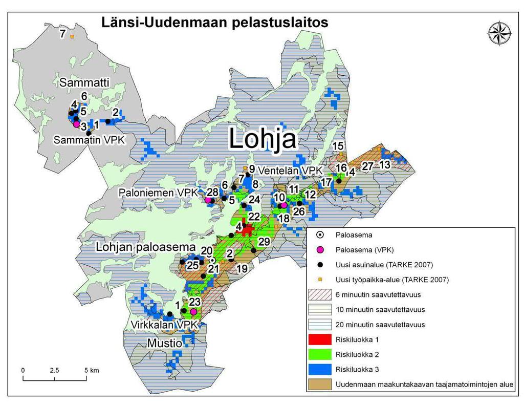 Toimintavalmiusohjeen mukainen saavutettavuus ei tule todennäköisesti toteutumaan.
