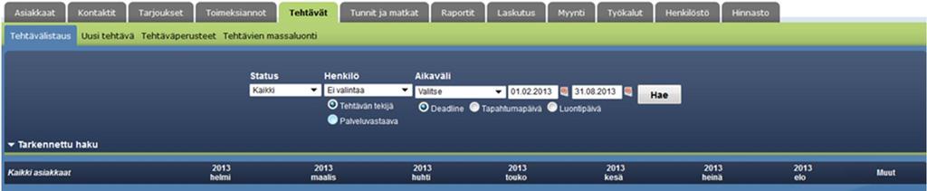6 Asiakastöiden seuranta ja laadunvalvonta 6.