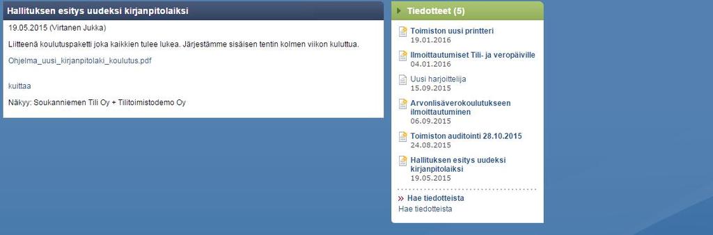 tiedotteista.