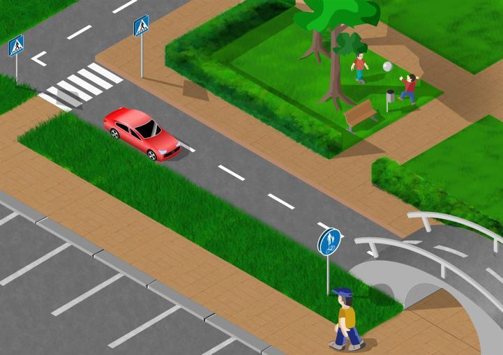 pedagogiikkaa hyödyntäen) sekä tien ylittämisen harjoittelu Liikenneympäristö Hyödynnetään piirroskuvaa