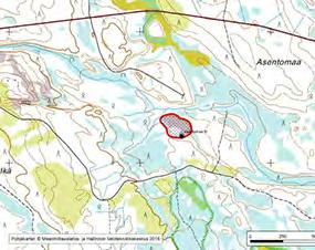 Y=494265 Asu/rakenne: Suuntautumaton Korkeus: Z alin 225 m, Z ylin 235 m Maanomistus: Metsähallitus Mitat/pinta-ala: 260 m x 160 m/n.