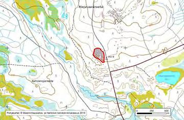 Asu/rakenne: Homogeeninen Korkeus: Z alin 240 m, Z ylin 250 m Maanomistus: Metsähallitus Mitat/pinta-ala: 250 m x 170 m/n.