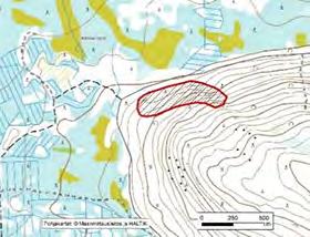 Suuntautunut Korkeus: Z alin 185 m, Z ylin 230 m Maanomistus: Yksityinen Mitat/pinta-ala: 700 m x 160 m/n.