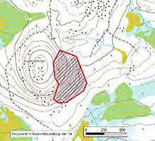 X=7506794, Y=564417 Asu/rakenne: Tasarakeinen, suuntautumaton Korkeus: Z alin 233 m, Z ylin 275 m Maanomistus: Metsähallitus Mitat/pinta-ala: 800 m x 400 m/n.