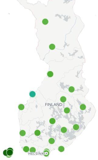 Green Key Suomessa Suomessa jo yli 70 kohdetta hotelleja pieniä majoitusliikkeitä leirikeskuksia Uusi