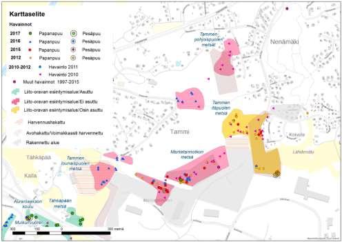 E18 Turun kehätien parantaminen välillä Kausela Kirismäki, 27 länsiosa, noin on 3,5 hehtaaria laajuinen metsikkö.