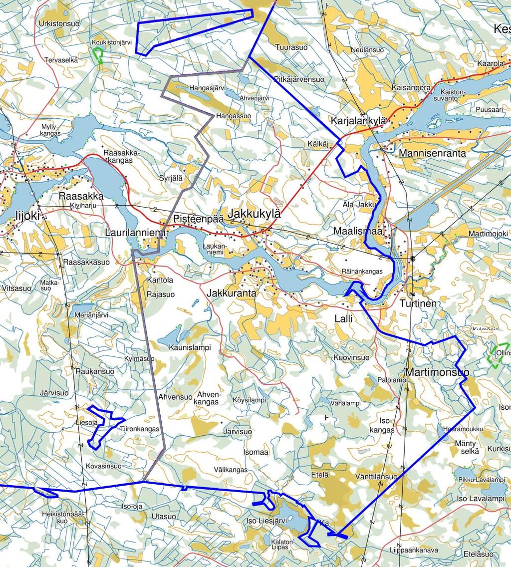 Jakkukylän osakuntaliitos Iin kuntaan Jakkukylä liittyi Oulun kaupungista osaksi Iin kuntaa vuoden 2018 alusta (liittyneen alueen rajaus kannessa ja seuraavalla sivulla).