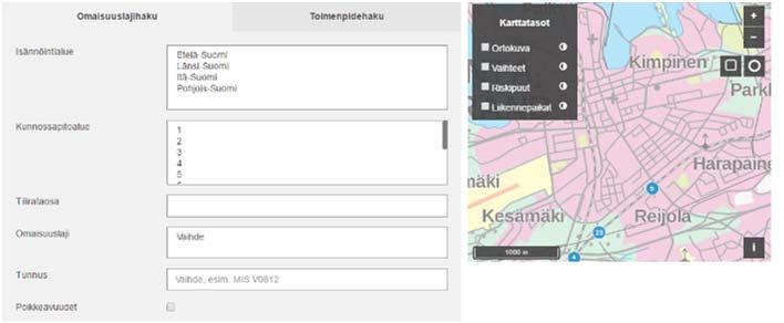 Sovellukseen kerätään kunnossapitotietoa yhdenmukaisessa ja analysoitavassa muodossa.