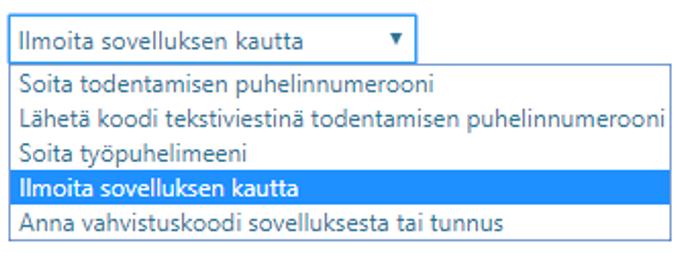 Kun Authenticator-sovellus on puhelimessasi, se täytyy vielä ottaa