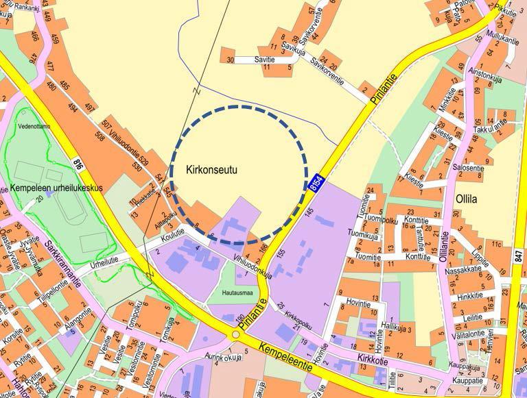 21 147 LAUSUNNON ANTAMINEN / KEMPELEEN ASEMAKAAVA, KIRKONSEUDUN ASUINALUEEN LAAJENNUS, LIITE 11 valmistelija: talousjohtaja Kempeleen kunnassa on tullut nähtäville Kirkonseudun asuinalueen