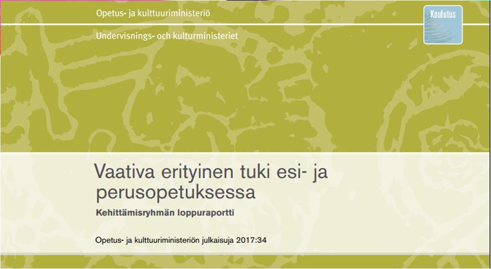 Oppilaan terveydentila Elämäntilanne huolenpito stressi Opiskeluympäristö, ryhmä ja ops Oppilaan voimavarat ja vaikeudet Oppilaan taidot ja toimintakyky Koulunkäyntikyky muut tekijät oppilaan