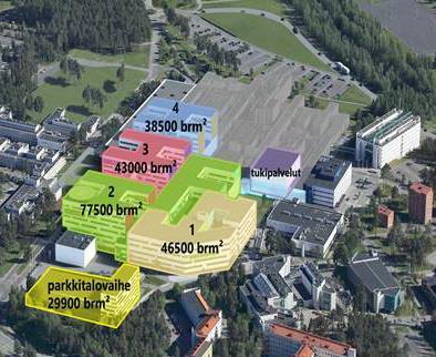 Nykyinen MP 2035 MP 2027 UUDISTAMISOHJELMAN KOKONAISKUSTANNUKSET Nykyinen MP 2035 Vaihtoehto MP 2031 (pesula jää) Vaihtoehto MP 2027 (pesula pois) Hankelaajuus* (brm2) 210 000 210 000 210