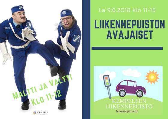 LIIKENNEPUISTO Osoite: Sarkkirannan urheilukeskus, Sarkkirannantie 20, 90440 Kempele Aukioloajat: ma-pe 4.6.