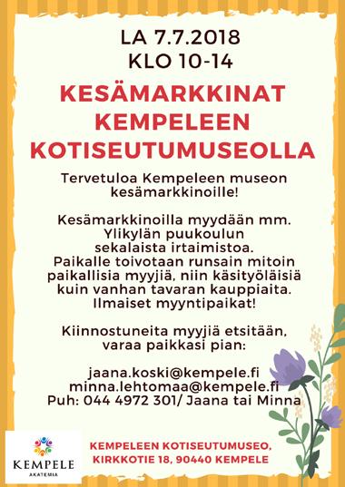 Kempeleen terveyskeskus kesällä 2018 Päivystys ja kiireellinen vastaanotto toimivat normaalisti. Ei kiireellinen vastaanotto on supistettua; esim.