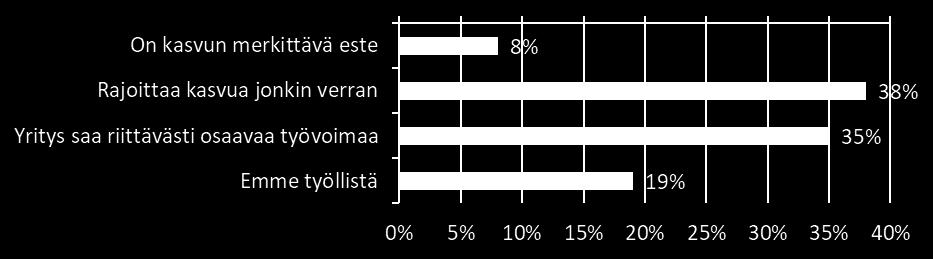 Lisäksi 38 % yrityksistä oli palkannut joskus henkilön, vaikka yritys ei varsinaisesti ollut uutta työntekijää rekrytoimassa ts.
