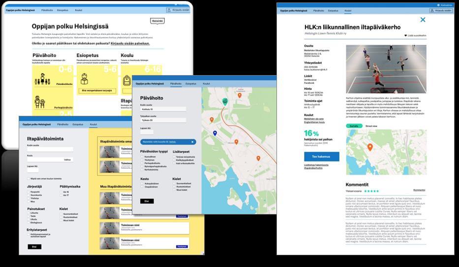 fi/digipalveluopas/tarinat/helppohaku-kouluun-ja-paivahoitoon/ Opittiin: kokeileva ja yhdessä tekemisen toimintamalli tuottaa hyviä ratkaisuja, mutta mallin mukaan toimiminen vaatii jatkuvaa