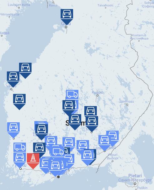 Tankkaus & lataus Tankkauspisteet Gasum 26 Muut 13 Rakenteilla 1 Tulossa pelkästään