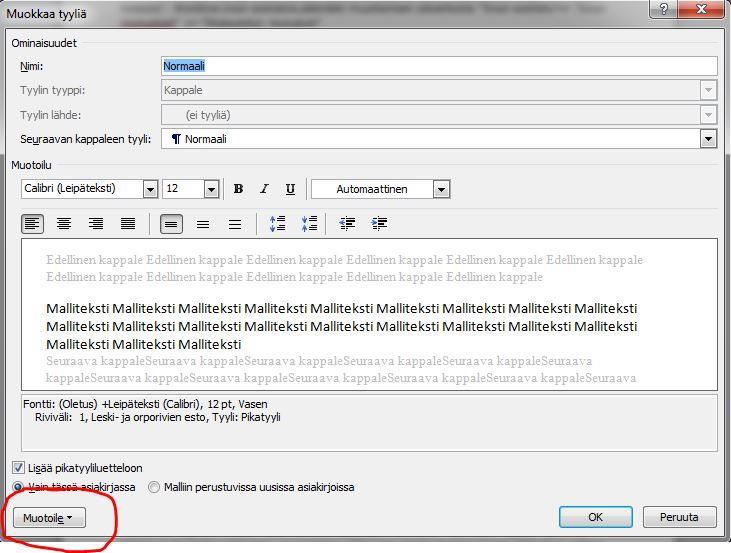 Käynnistä Microsoft Word Sivun asetukset Sivun asetusten muokkaamisella saadaan määriteltyä asiakirjalle koko asiakirjan ulkonäköön sekä asetteluun vaikuttavia ominaisuuksia, kuten esimerkiksi