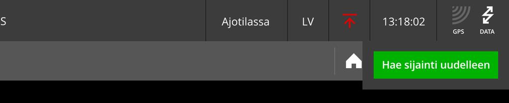 1. Yleistä KUPLA-sovelluksesta Sivu 11 Yläpalkin käyttöliittymätoiminnot KUPLA-logo Logoa koskettamalla siirryt takaisin yksikön valinta -näkymään. Linkki ei ole käytössä ajotilan aikana.