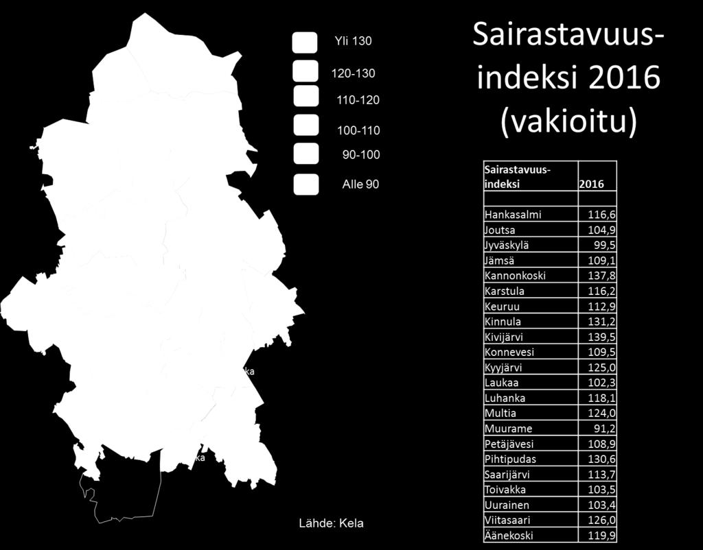 Keski-Suomen kunnissa v.