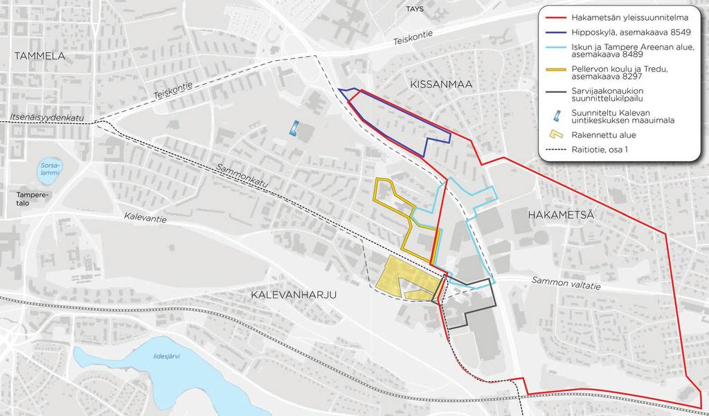 Kuva 2 Maankäyttöä ja viherverkkoa muuttavia