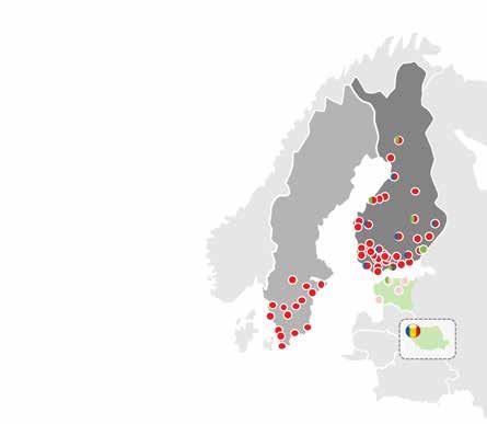 HISTORIALLISESTI KANNATTAVAA KASVUA 1 Vahva kasvu 109,5 milj. EUR Liikevaihto 2017 (25,5 %) (CAGR 2015-2017) Kannattavuuden kasvu 2 9,3 milj.