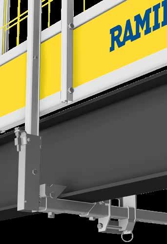 Kiinnikkeen mukana tuleva GuardLite -aktiivilukitus takaa suojakaiteen tukevan kiinnityksen.