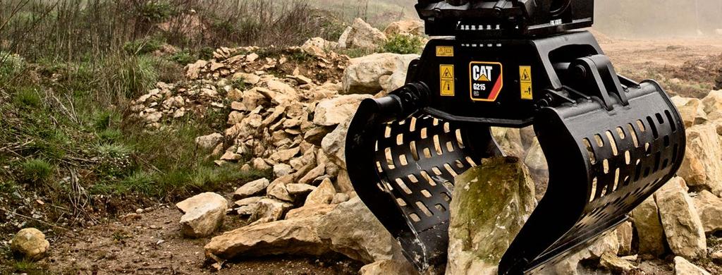 UUTTA! Cat rototilt ja rototilt-valmius Cat-kallistaja-pyörittäjä tekee koneen käsittelystä helpompaa.
