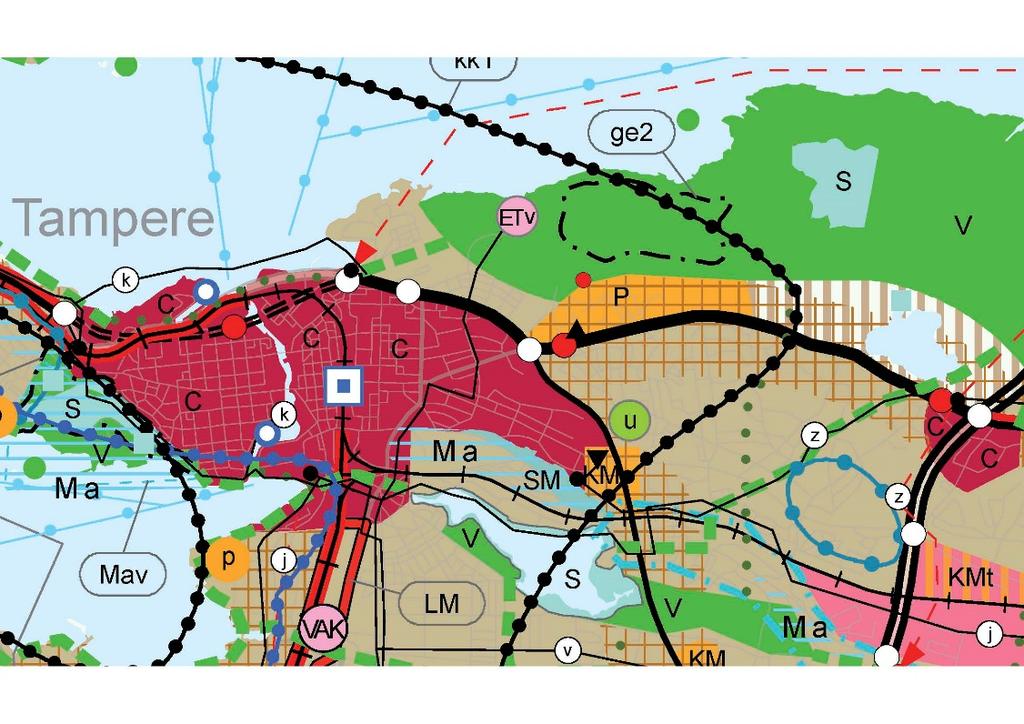 19 1.2 Suunnittelutilanne 1.2.1 Kaava-aluetta koskevat suunnitelmat ja päätökset 1.2.2 Maakuntakaava Pirkanmaan maakuntavaltuusto hyväksyi Pirkanmaan maakuntakaavan 2040 kokouksessaan 27. 3. 2017.