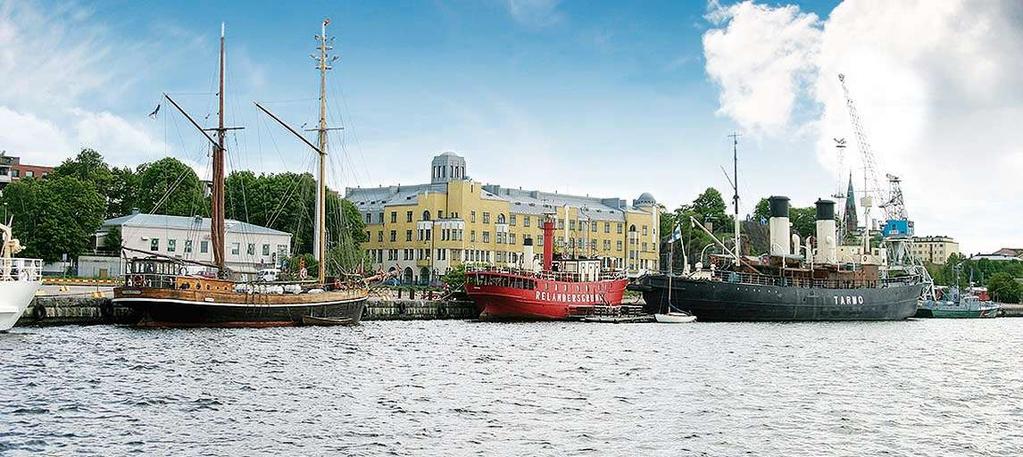 Lahdelma-Mahlamäen arkkitehtitoimiston suunnittelema Suomen puuvenekeskus (Kuvat: Kymenlaakson museo / Leo Skogström).