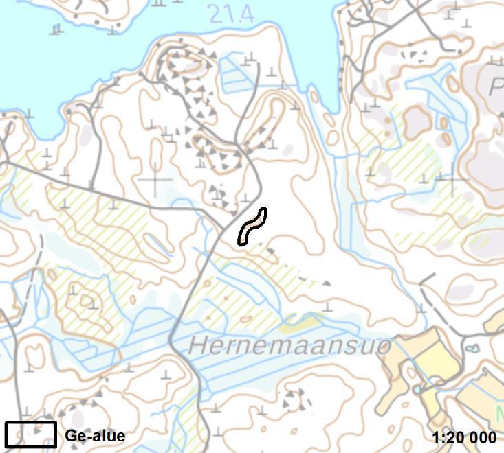 HERNEMAANSUON KIVIKKO Arvokas kivikko 2 Mynämäki < 1 ha Uusi alue Mynämäen luoteisosassa, Kivijärven eteläpuolella sijaitseva Hernemaansuon kivikko on maakunnallisesti arvokas kivikkoalue.