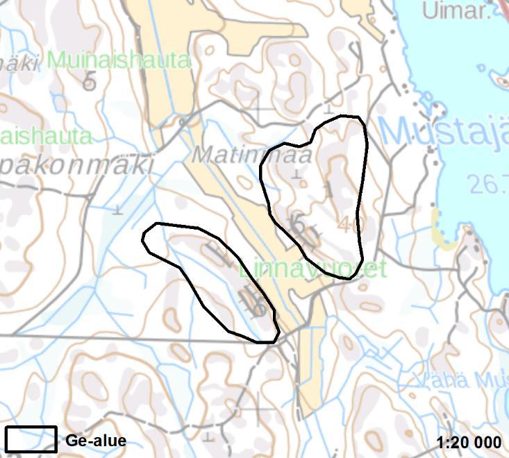 Lähde [1] 94, 122 [5] Maisemaselvitys ja maisemoinnin yleissuunnitelma: 6 [6] Alueluettelo: 24 [10] 30-31, 49 KROUVINNUMMI Arvokas harjualue 2 Laitila 225 ha Muuttunut Krouvinnummi on