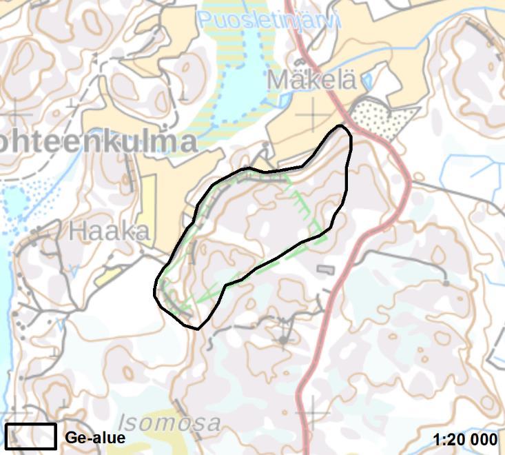 PUOSLETINMÄKI 2 Kustavi 20 ha Ei muutosta Puosletinmäki on maakunnallisesti arvokas kallioalue. Se sijaitsee Kustavin keskustaajamasta kaakkoon, Puosletinjärven eteläpuolella.