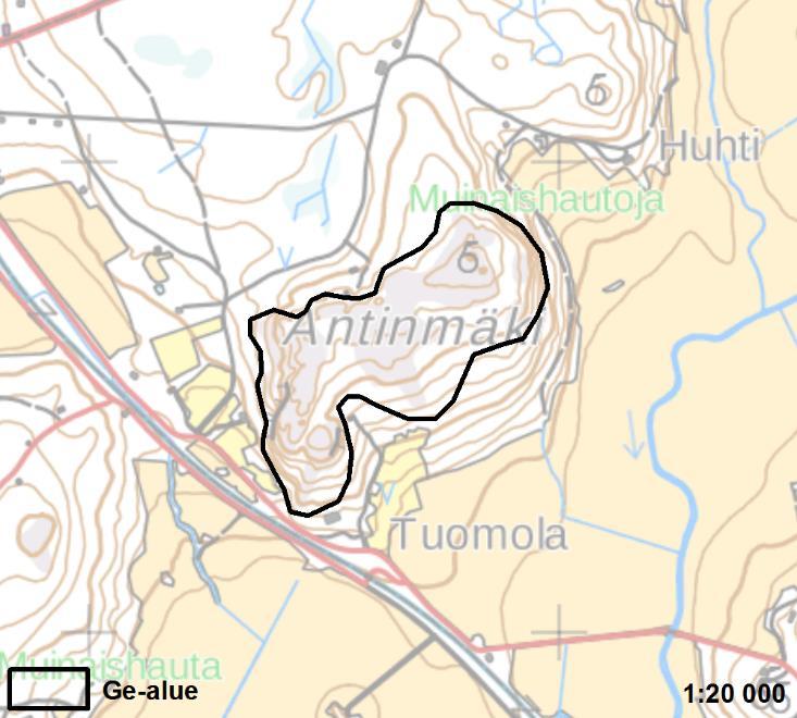 ANTINMÄKI 2 Salo 20 ha Uusi alue Antinmäki on maakunnallisesti arvokas kallioalue Salossa.