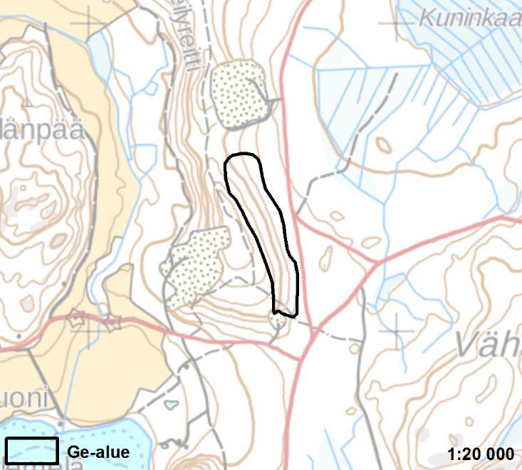 KUKINHUONEEN RANTAKERROSTUMA Arvokas rantakerrostuma 2 Salo 5 ha Uusi alue Kukinhuoneenharjun rantakerrostuma on maakunnallisesti arvokas rantakerrostuma-alue Salon Suomusjärven itäosassa,