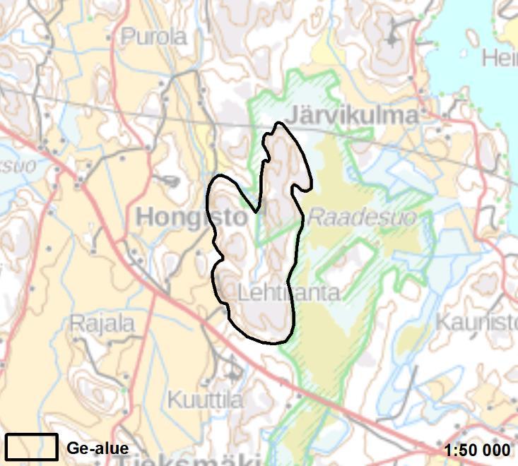 Lähde [11] Liite 1/134-135, Liite 2/70 TROLLUNGE 2 Salo 19 ha Uusi alue Salon Angelniemen länsirannalla sijaitseva Trollunge on maakunnallisesti arvokas kallioalue.