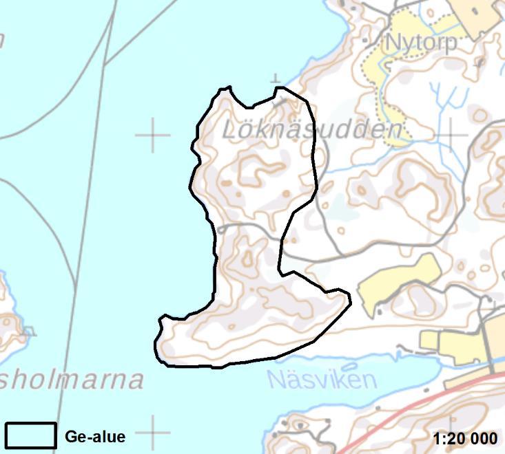 KAPELLUDDEN 2 Parainen 34 ha Ei muutosta Kapelludden on maakunnallisesti arvokas kallioalue. Paraisten Solmarissa sijaitseva alue on geologisesti hyvin merkittävä ja maisemallisestikin merkittävä.