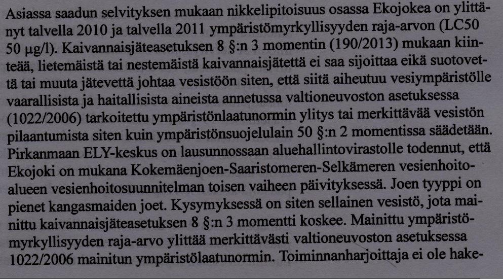 Vaihtoehtoisia ratkaisuja ovat jätteen hyötykäyttö esim.