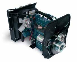 Vaihteisto Turbo 4 Hydrostaattinen kaksoisvoimansiirto koostuu akselistokohtaisista hydraulimoottoreista ja tehokkaasta säätötilavuuspumpusta.