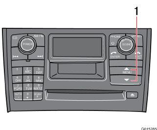 10 Infotainment Säädinpaneelit, audio 10 Ohjauspyörän näppäimet Audio Puhelin Valikoiden käyttö Pikavalinta Valikkovaihtoehdot on numeroitu ja ne voidaan valita myös suoraan painikesarjalla (1-9).