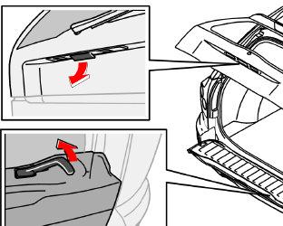 Painakaa ohjauspylväässä vasemmalla puolella oleva säädin alas. Säätäkää sitten ohjauspyörä sopivaan asentoon.