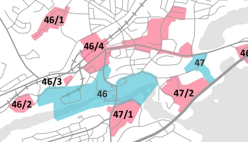 sisältää niihin liittyvät keskustamaisen asumisen ja keskustahakuisten palvelu-, työpaikka- ja muiden toimintojen alueet liikennealueineen ja puistoineen.