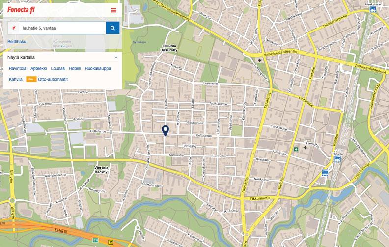 Hämeenlinnanväylä Sijain Helsinki-Vantaan Tuusulanväylä Päärata Asunto Oy Vantaan Kultarusko sijoiuu Tikkurilan Viertolaan, lähelle runsaita palveluita, harrastusmahdollisuuksia ja erinomaisia